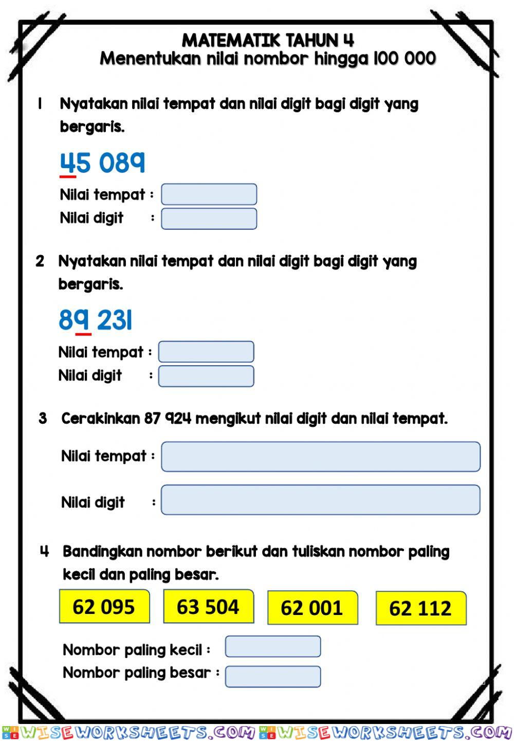 Nilai Nombor