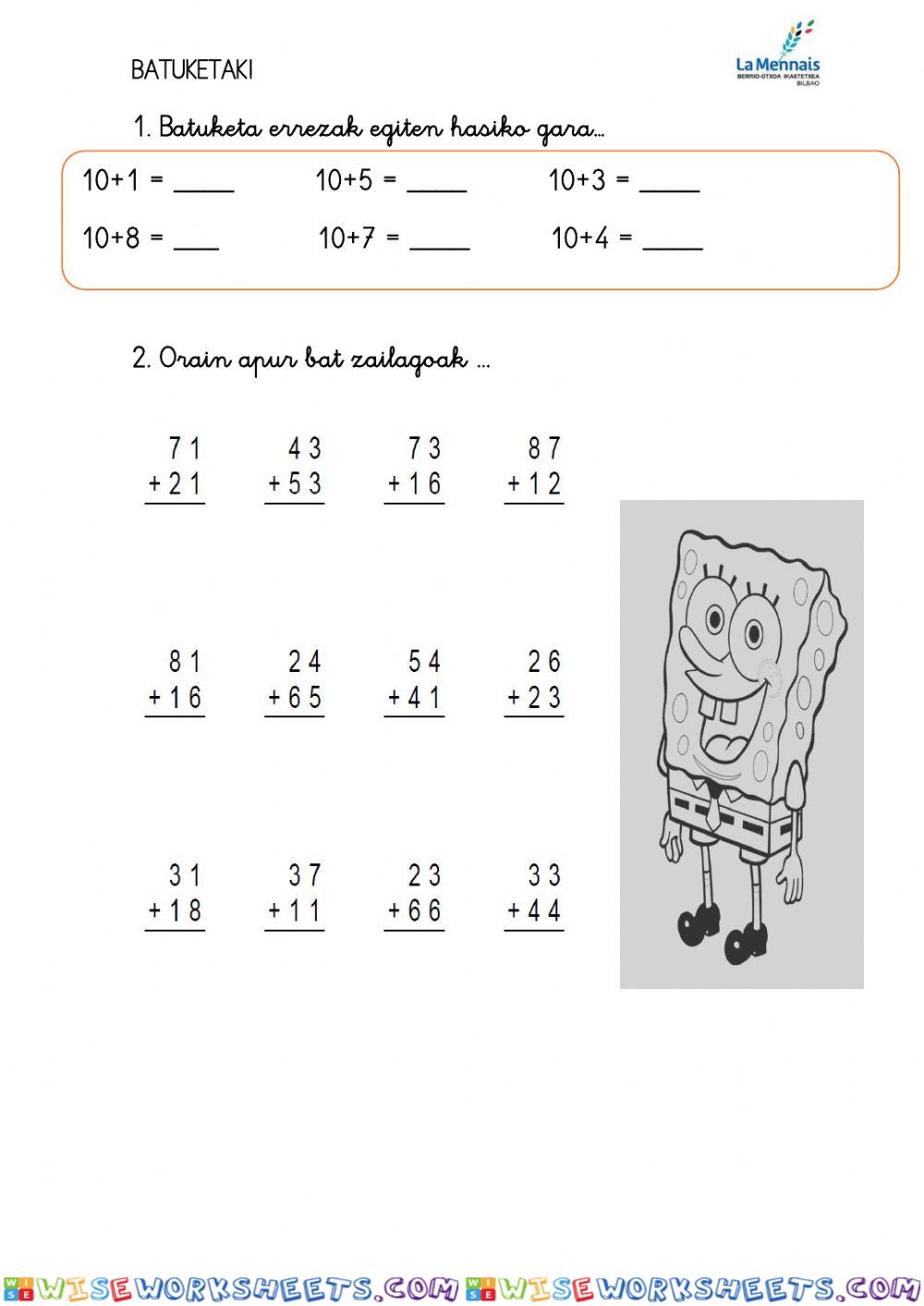 worksheet