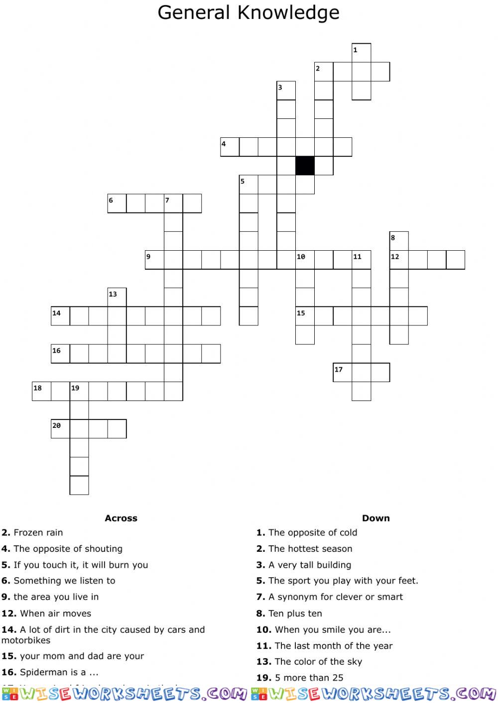 CROSSWORD CHALLENGE