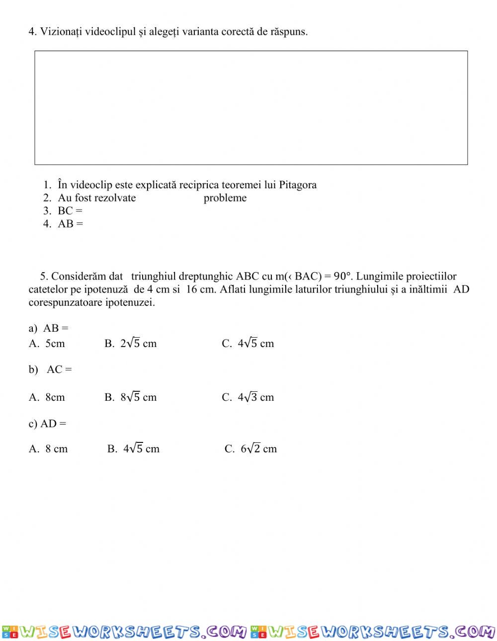 worksheet