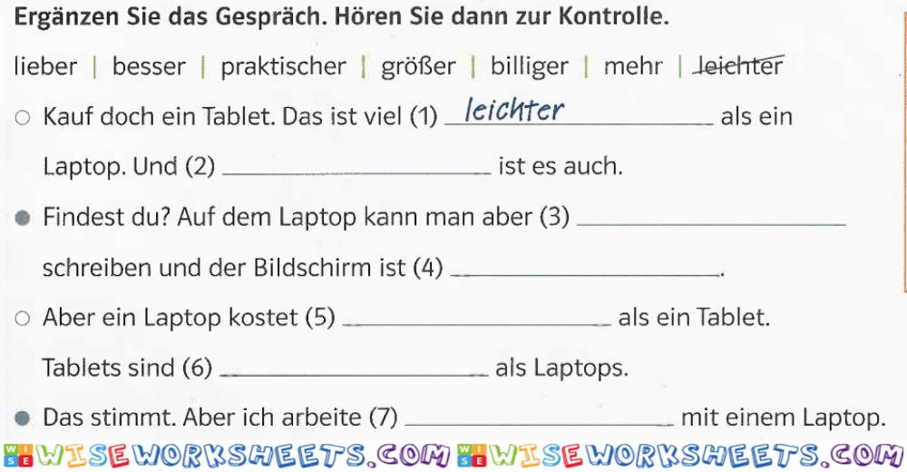 Grammatik üben