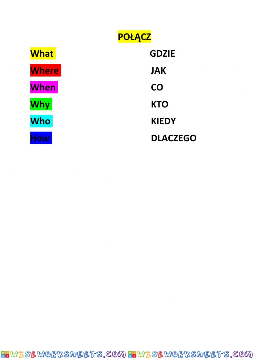 Question words
