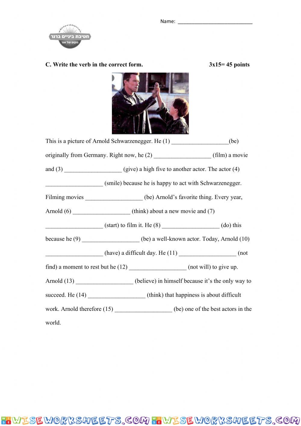 Grammar 9th (simple, prog, future)