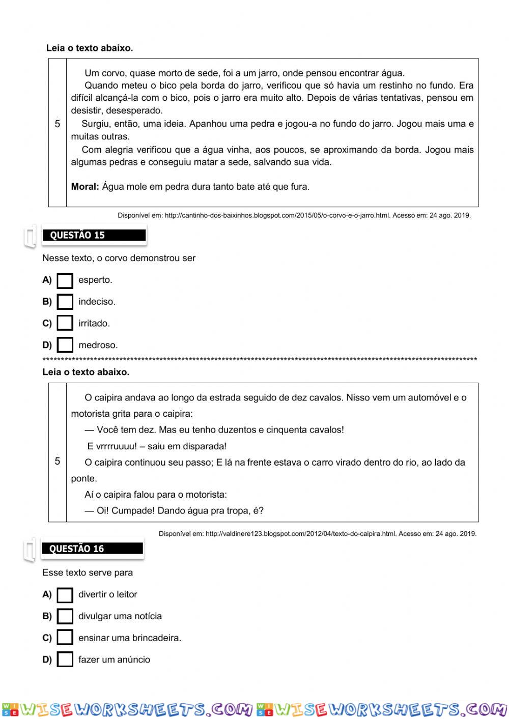 worksheet