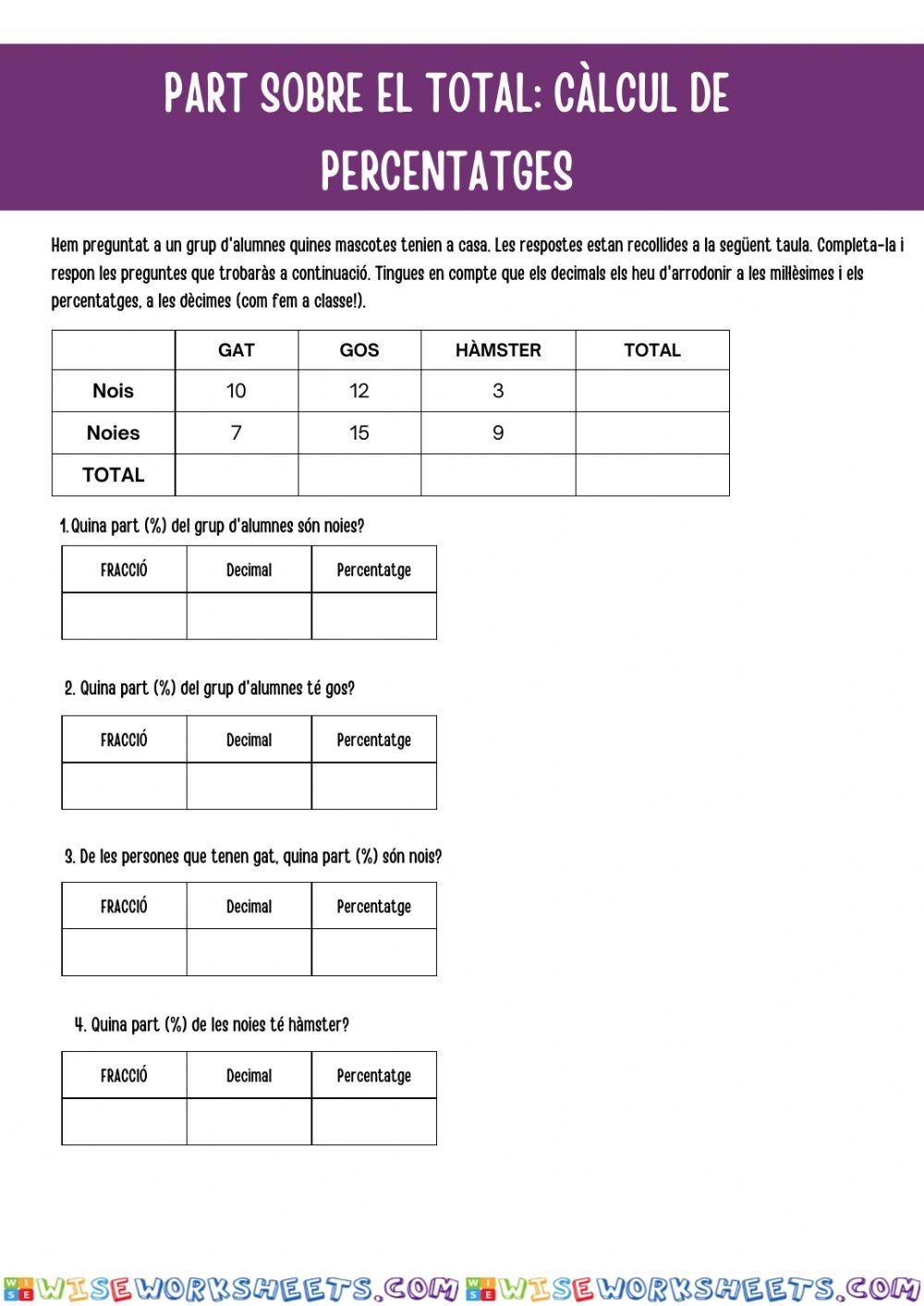 worksheet