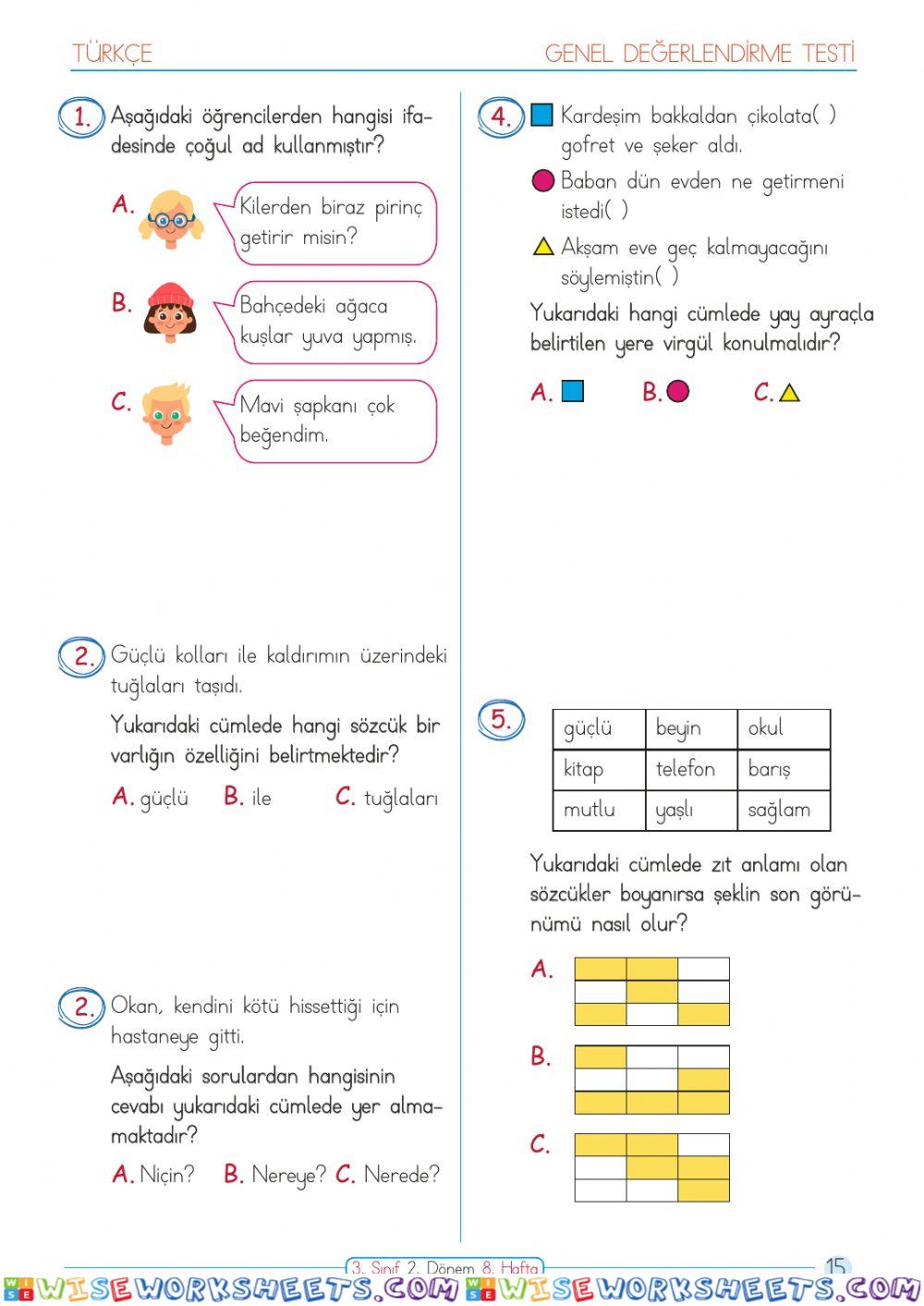 worksheet