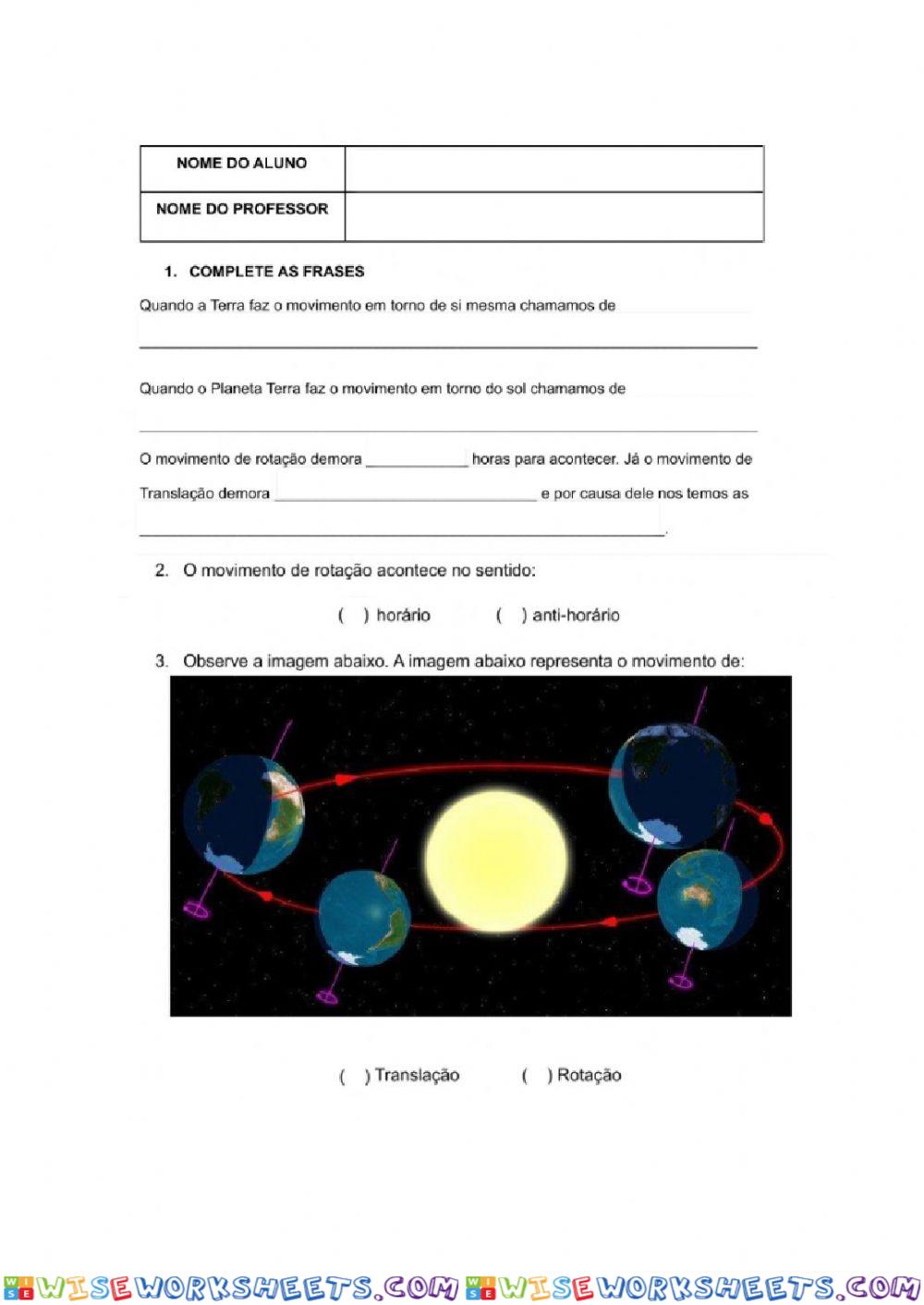 Rotação e Translação