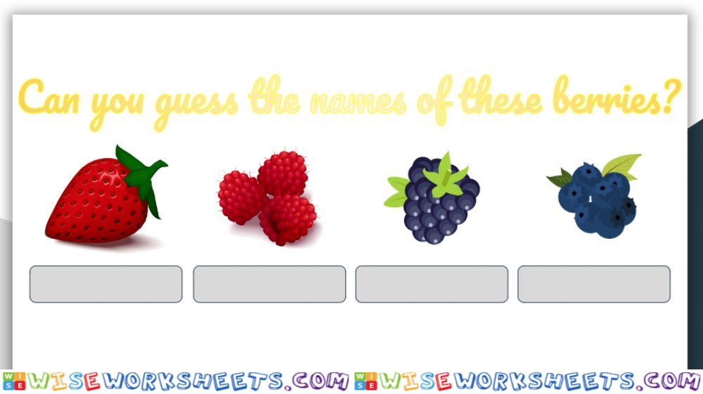 Berries - Learning Food Names