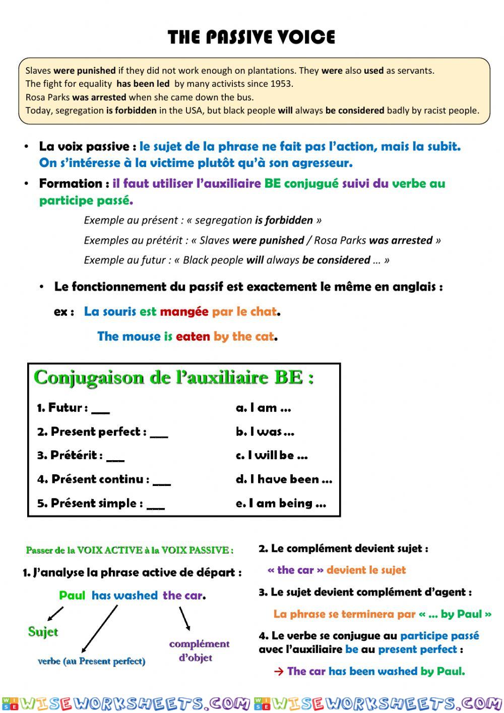 The passive voice