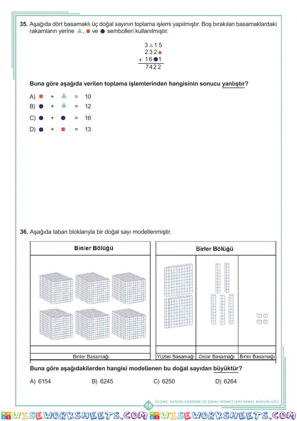 worksheet