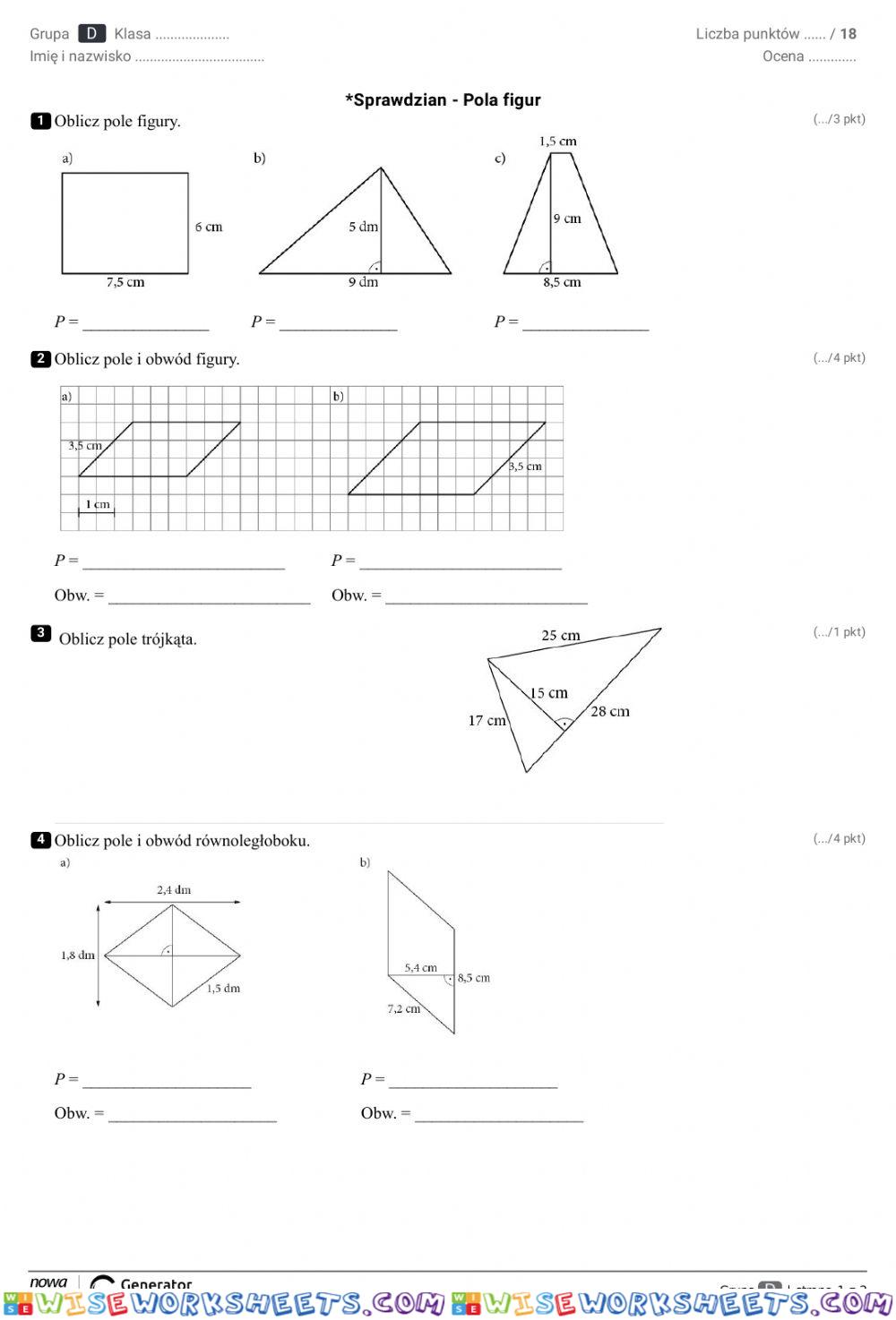 worksheet