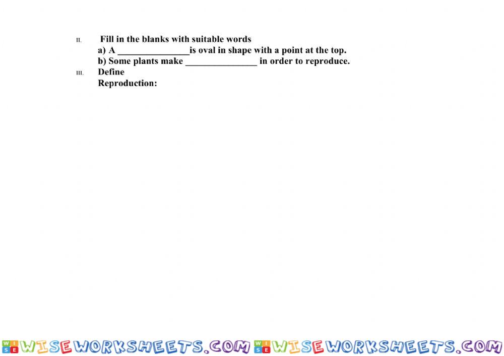 worksheet