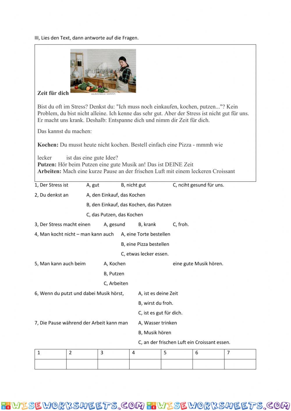 worksheet