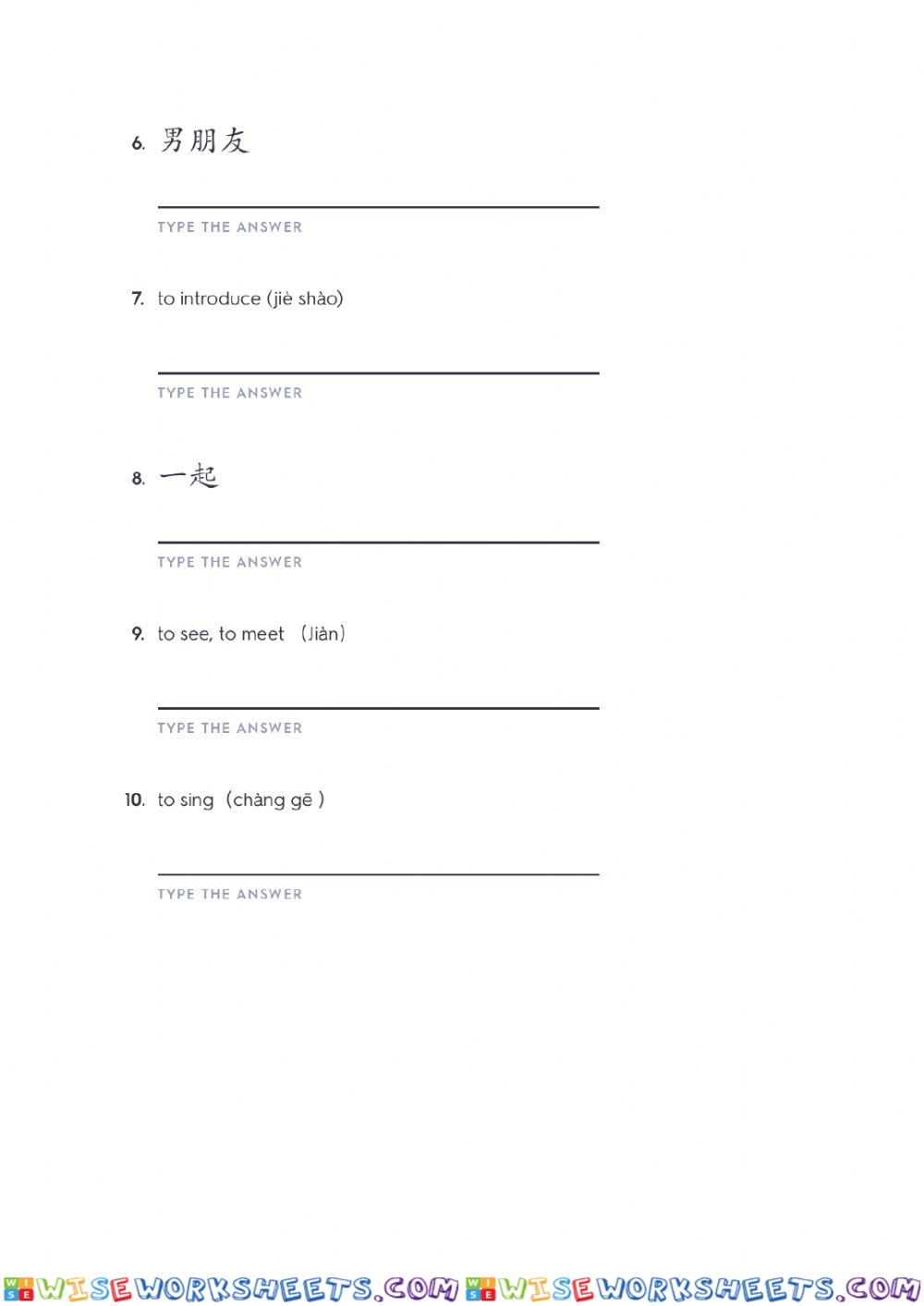 worksheet