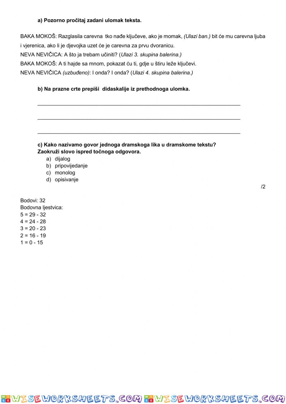 worksheet