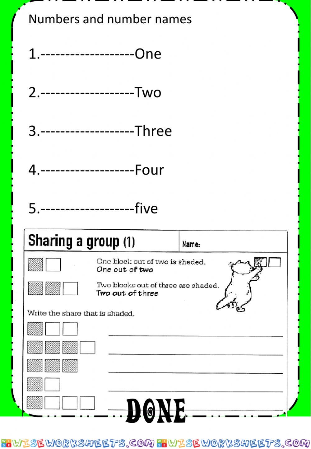 worksheet