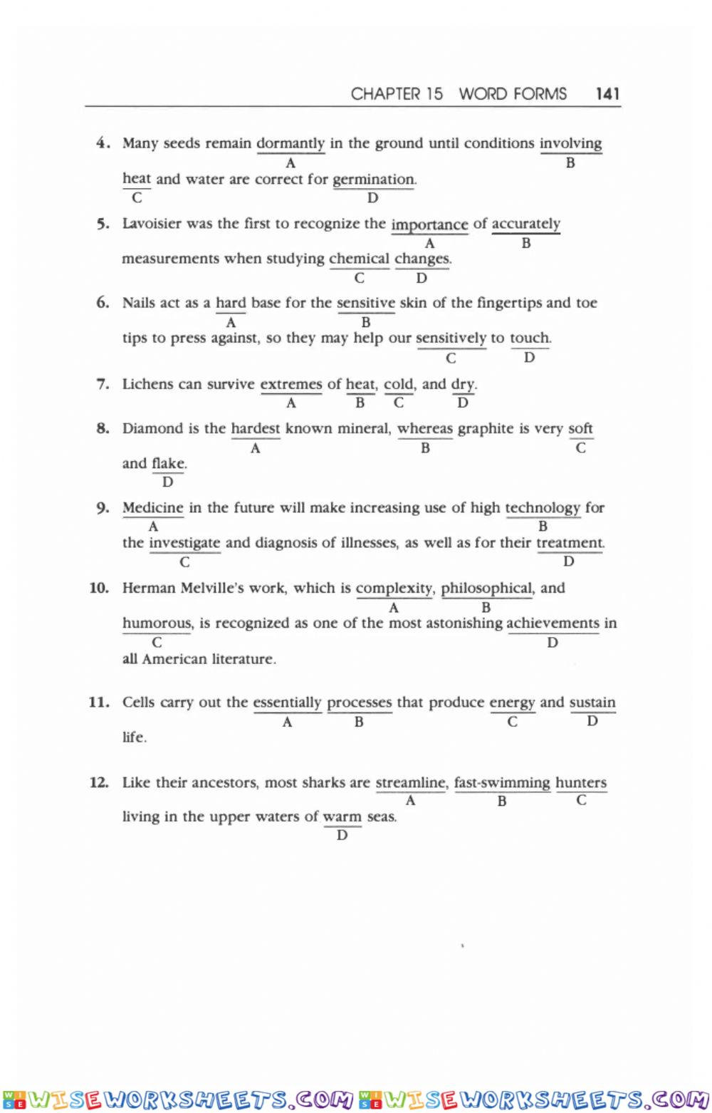 worksheet