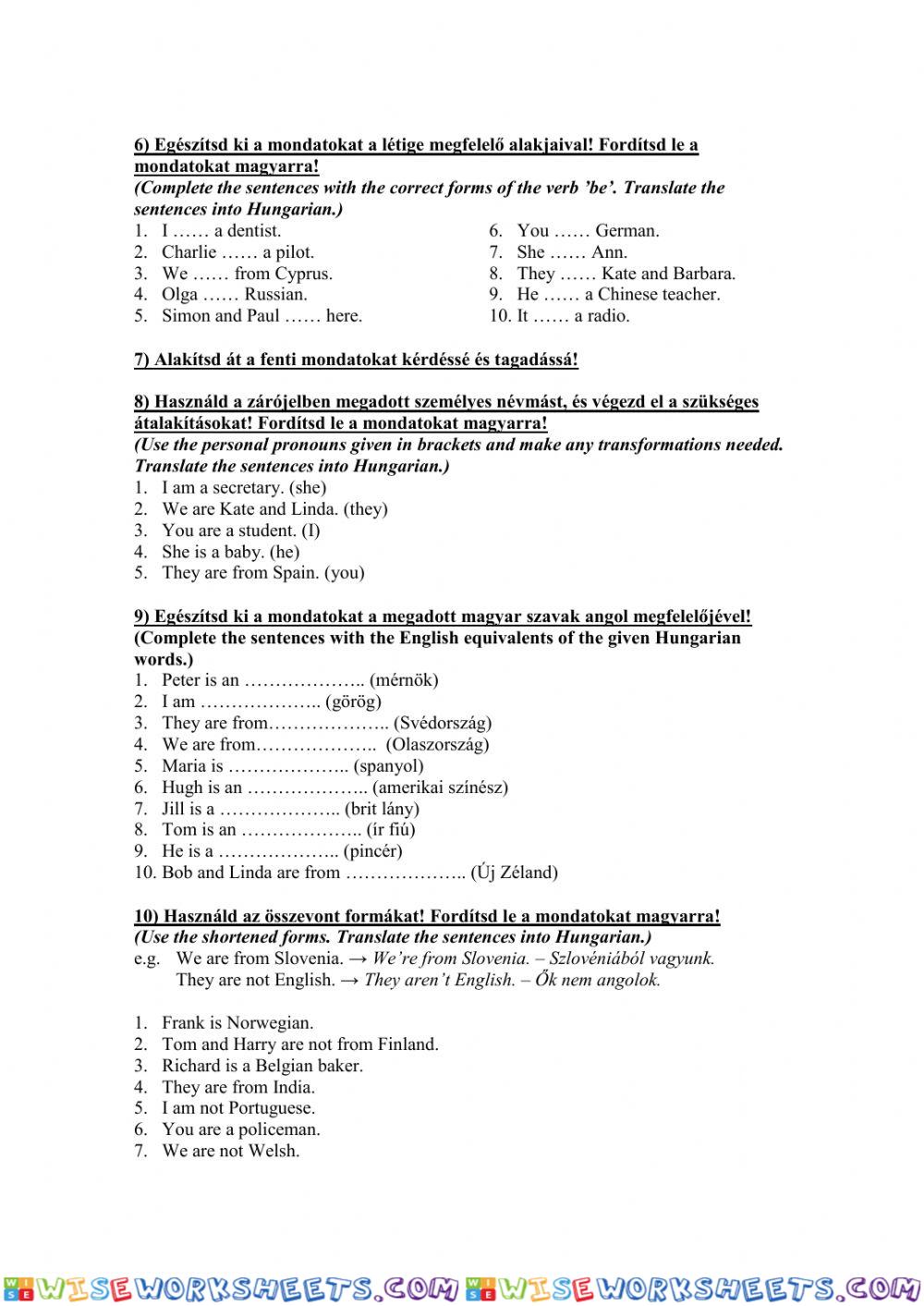 worksheet