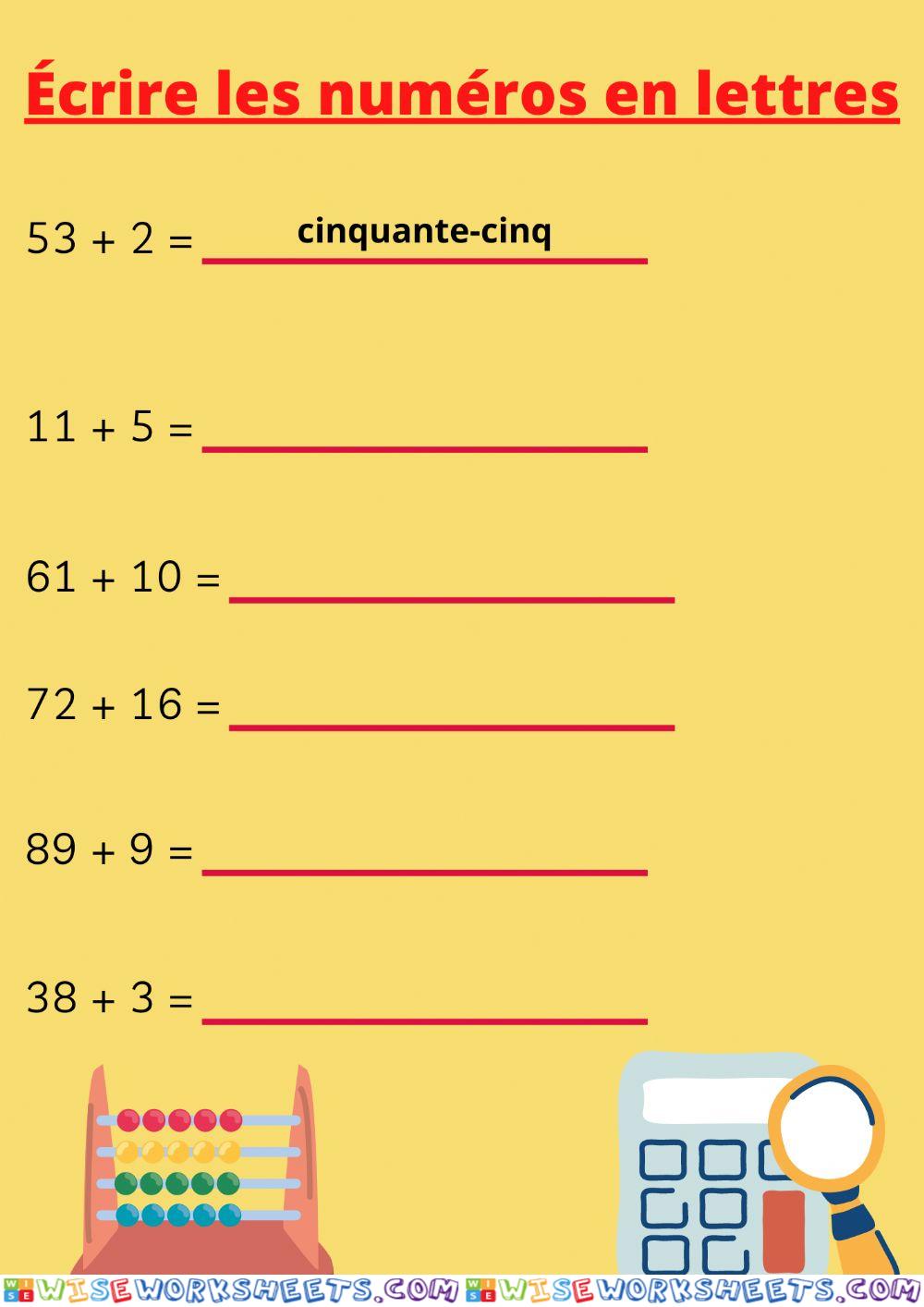 Les numéros