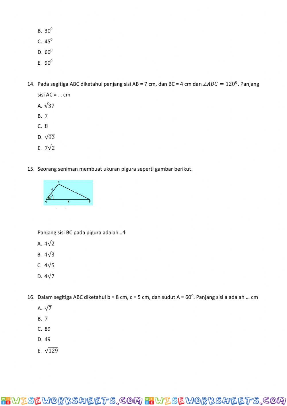 worksheet