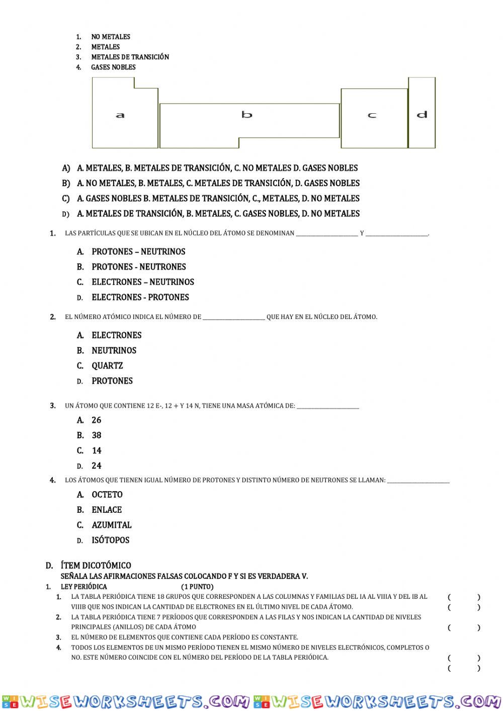 worksheet