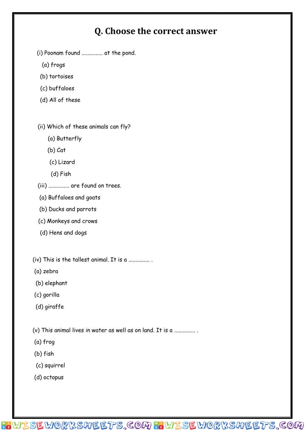 worksheet