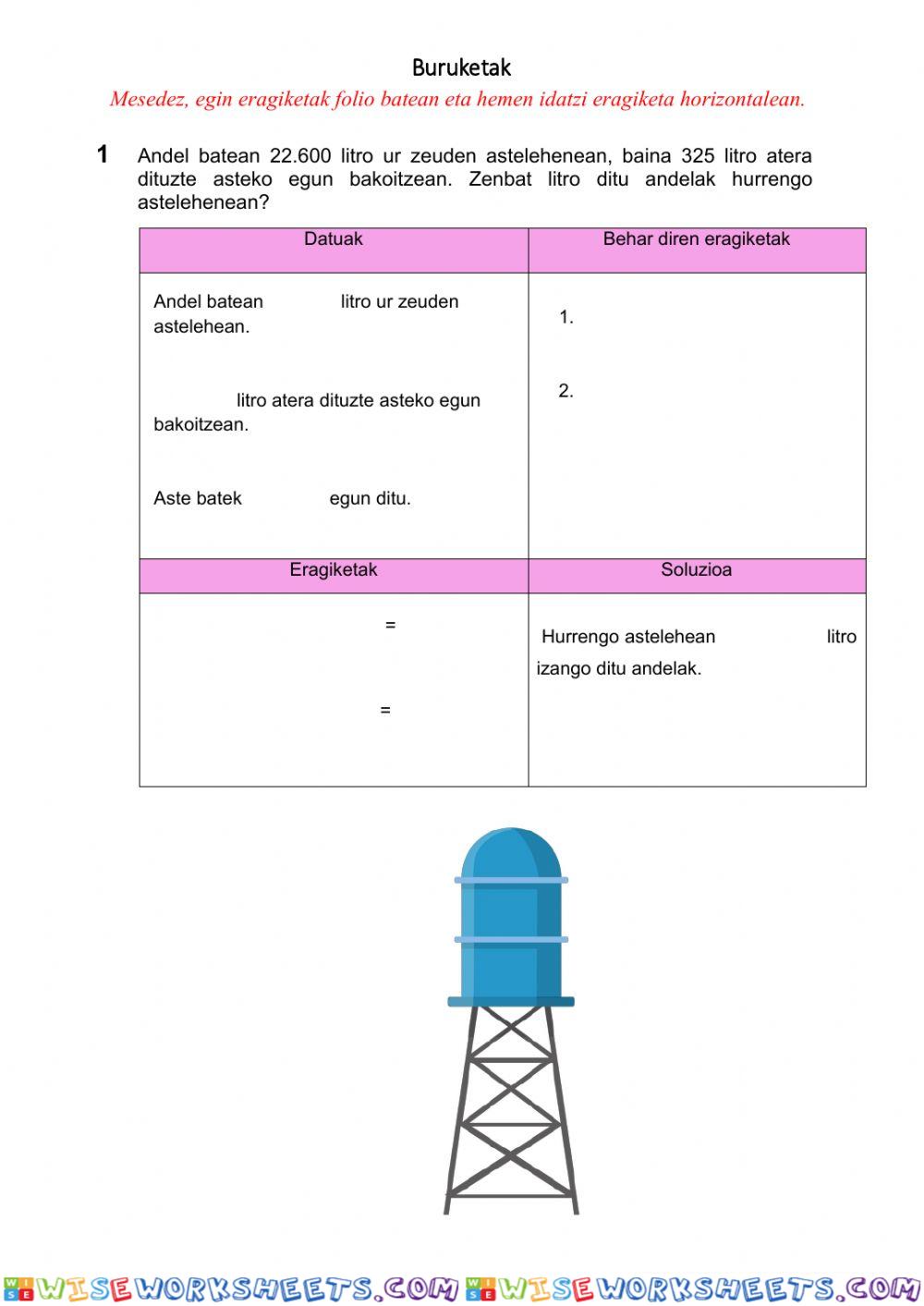 worksheet