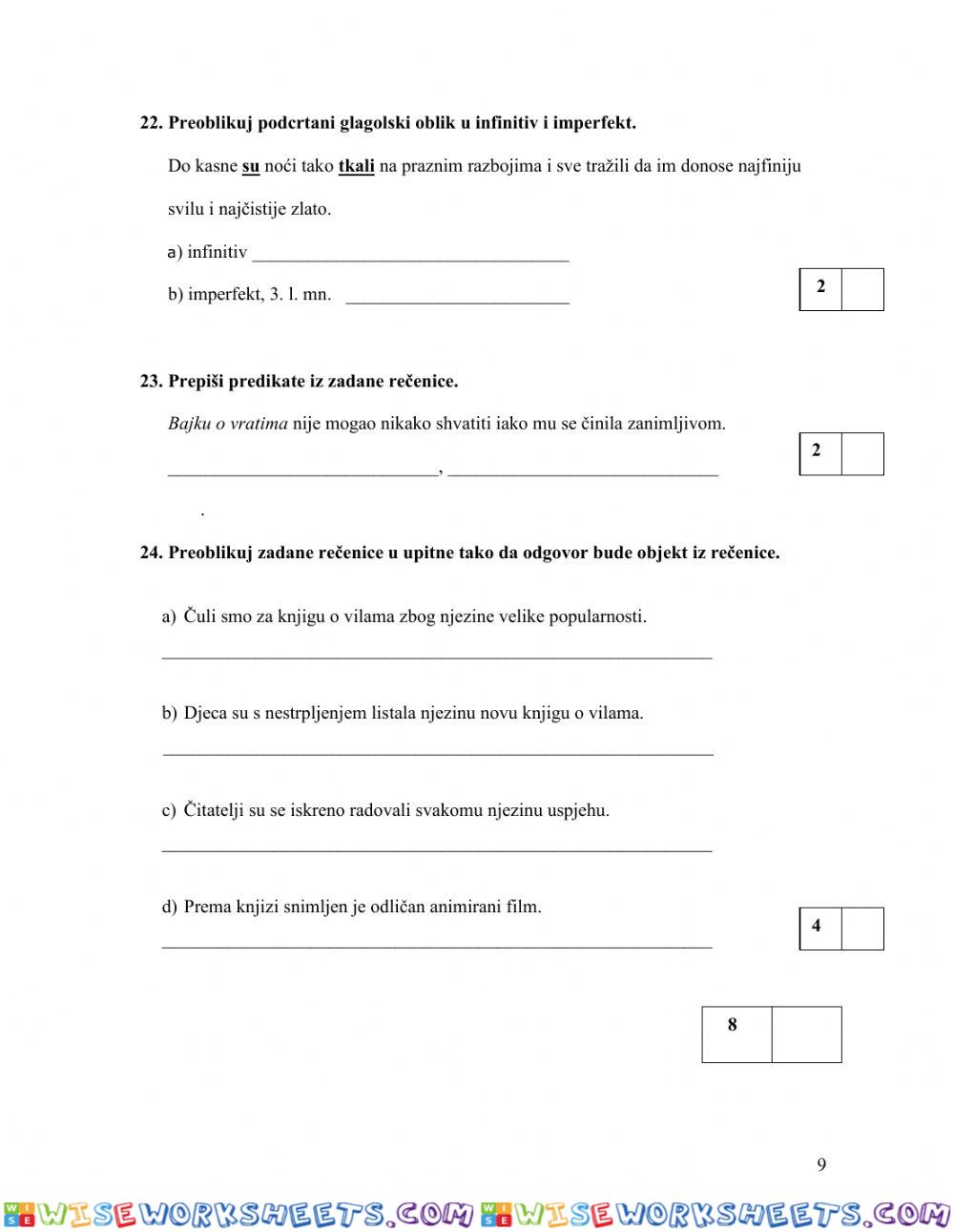 worksheet