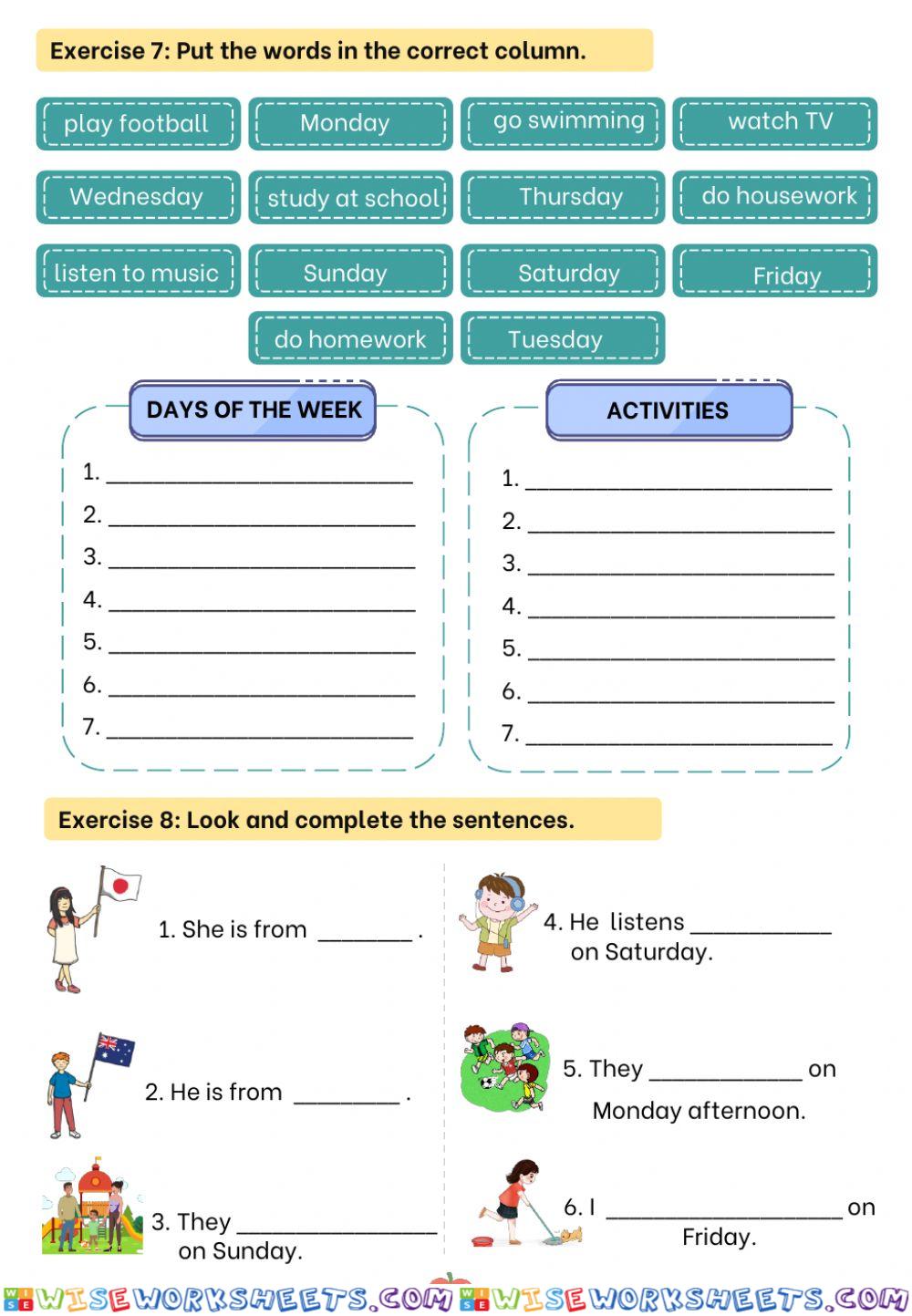 worksheet
