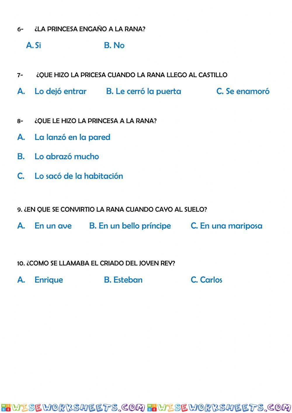 worksheet