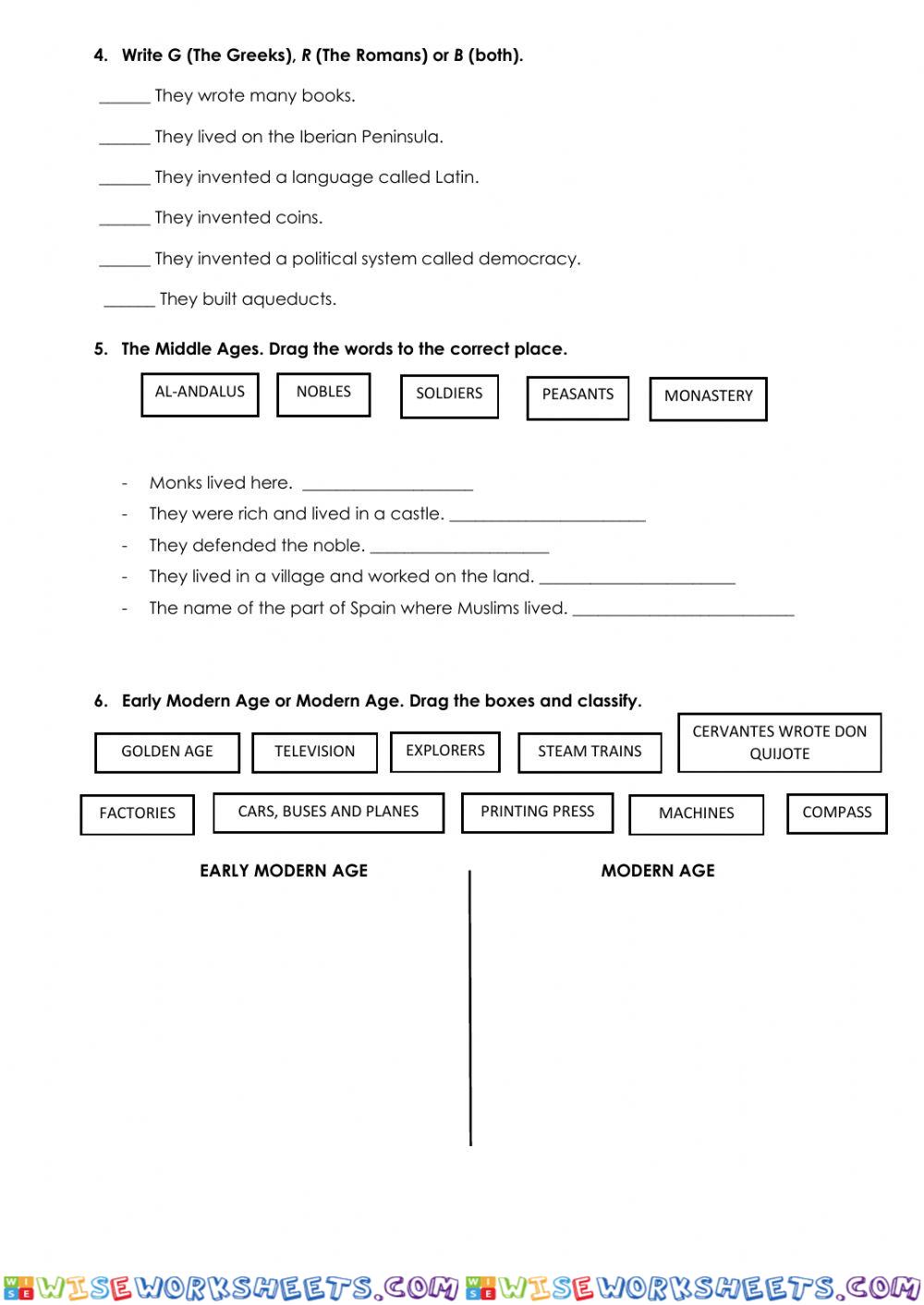 worksheet