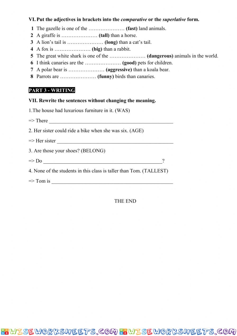 worksheet