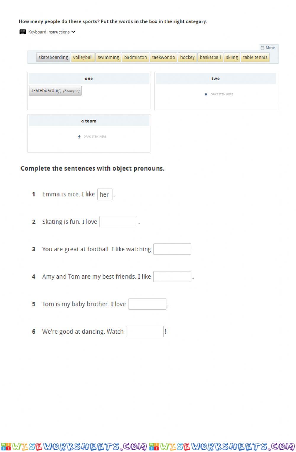 worksheet