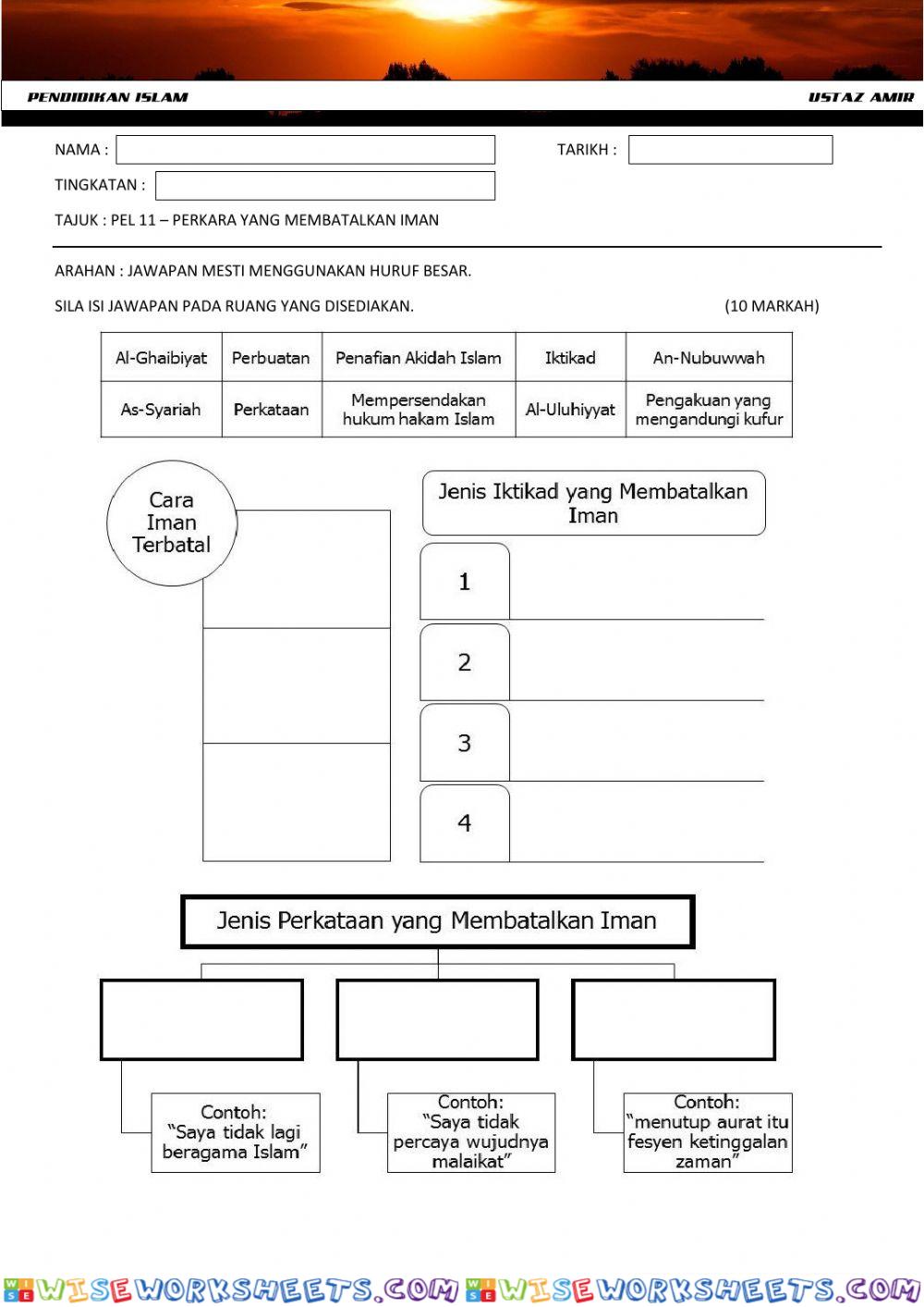 P11 - Perkara Yang Membatalkan Iman