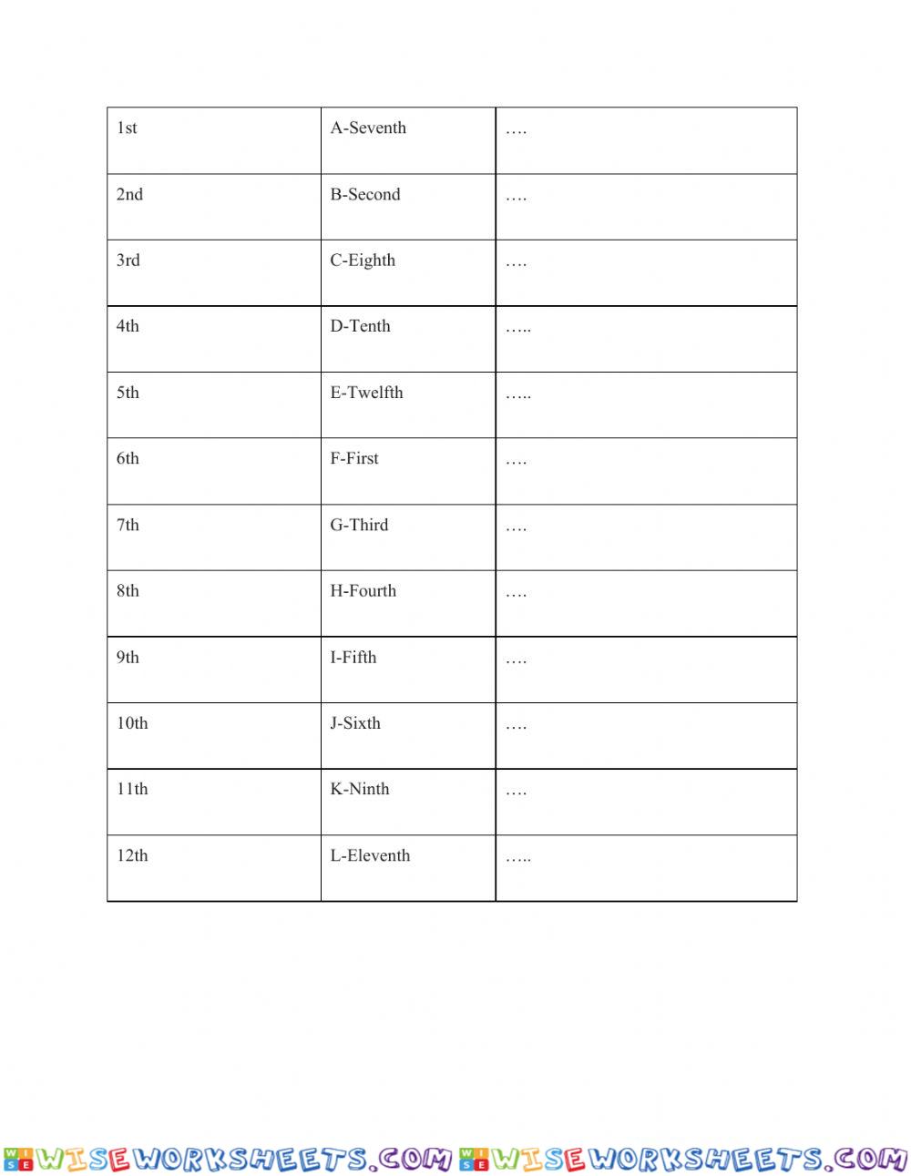 worksheet