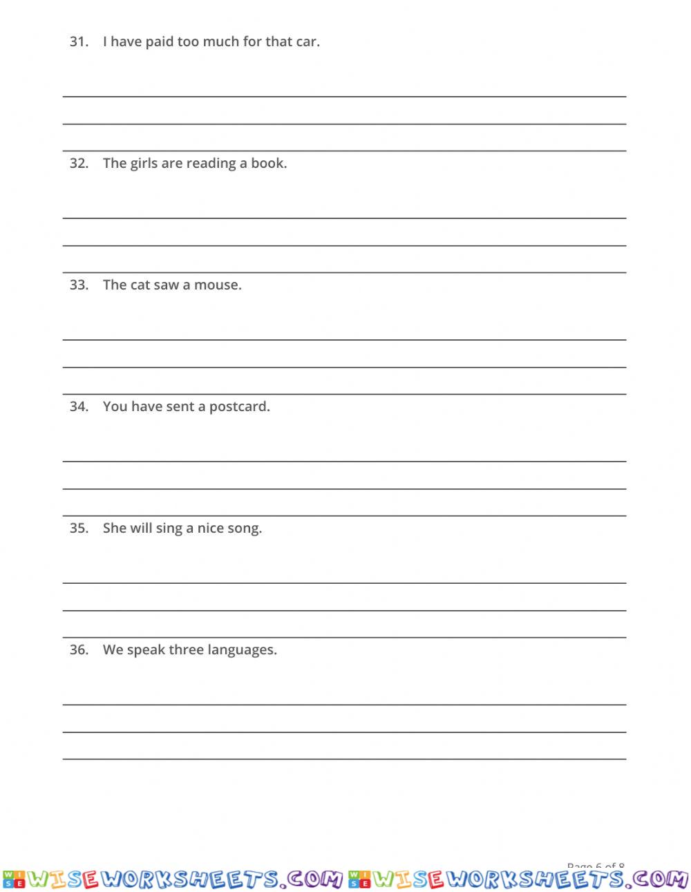 worksheet
