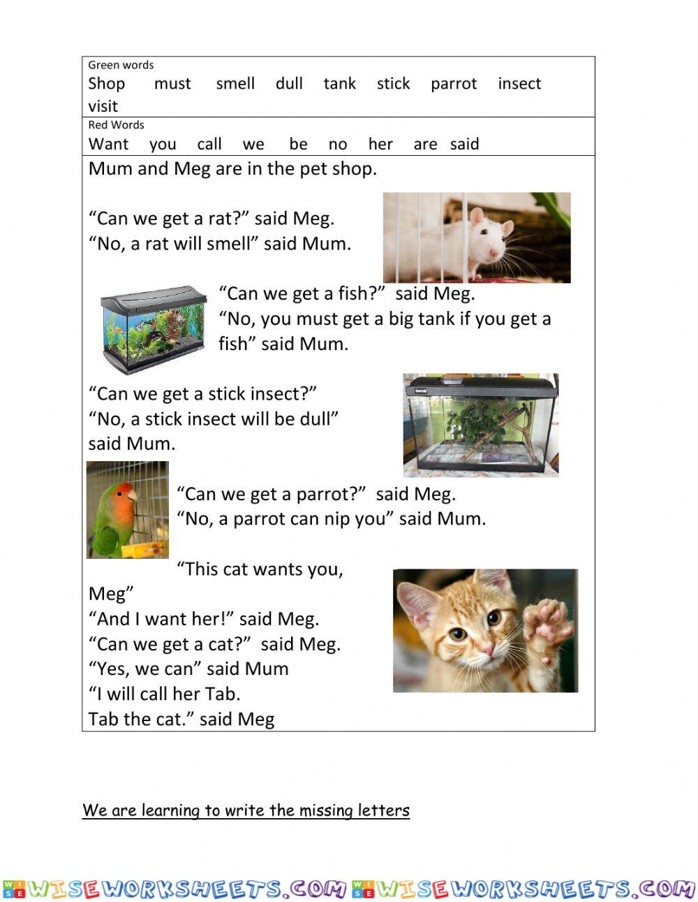 Tab the Cat Sheet 1