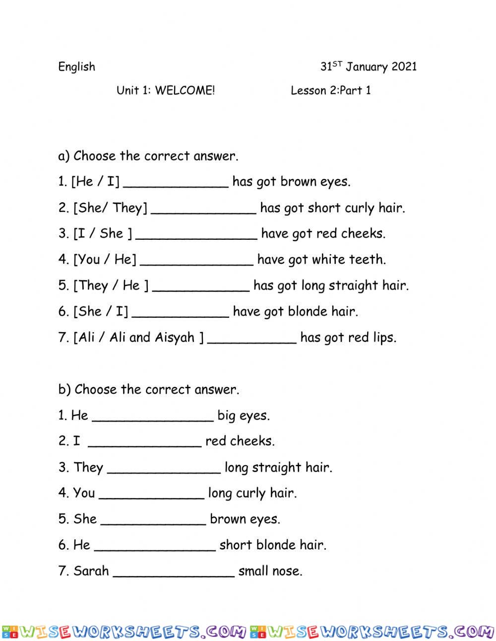 English test