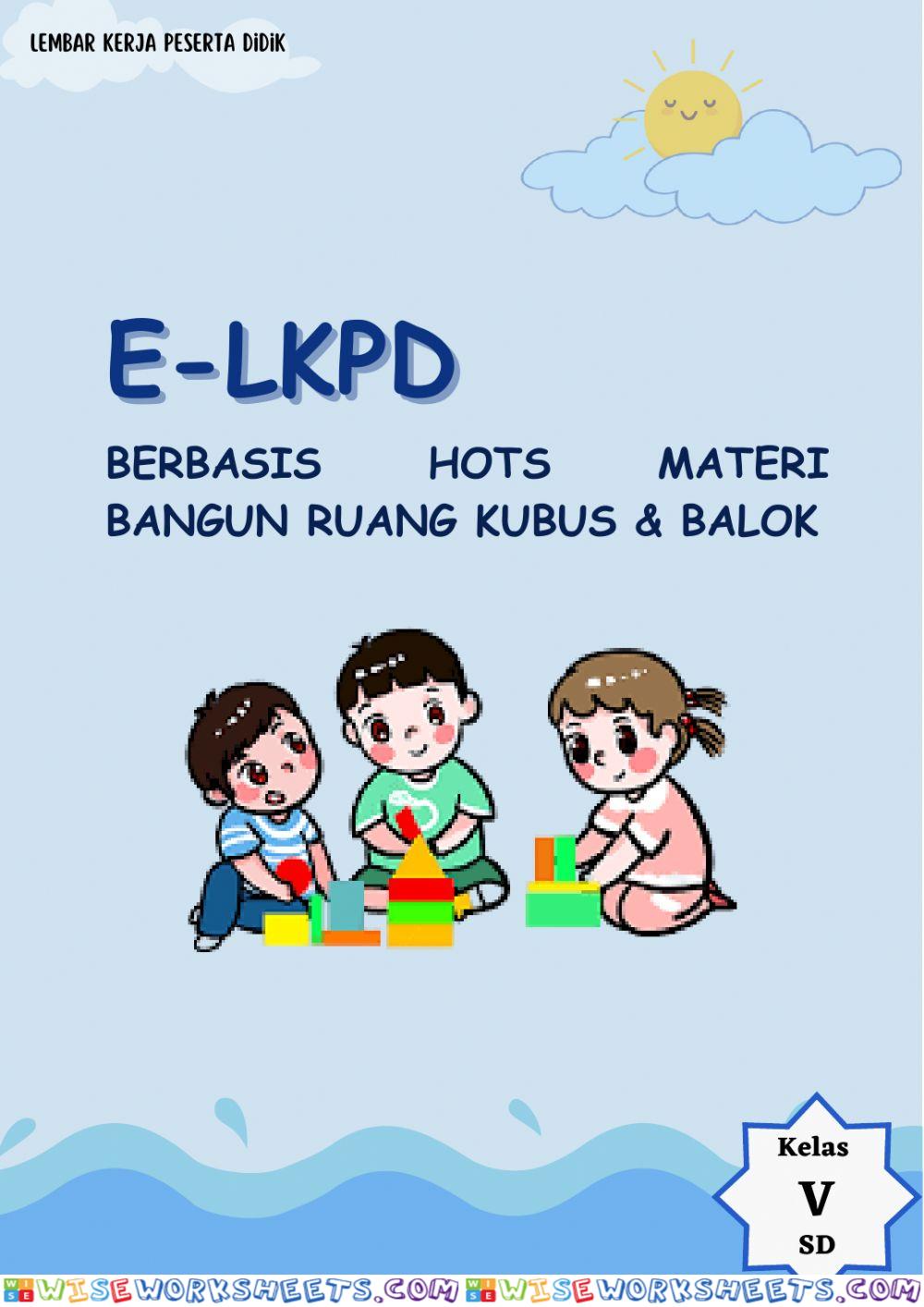 E-LKPD Bangun ruang pilihan ganda