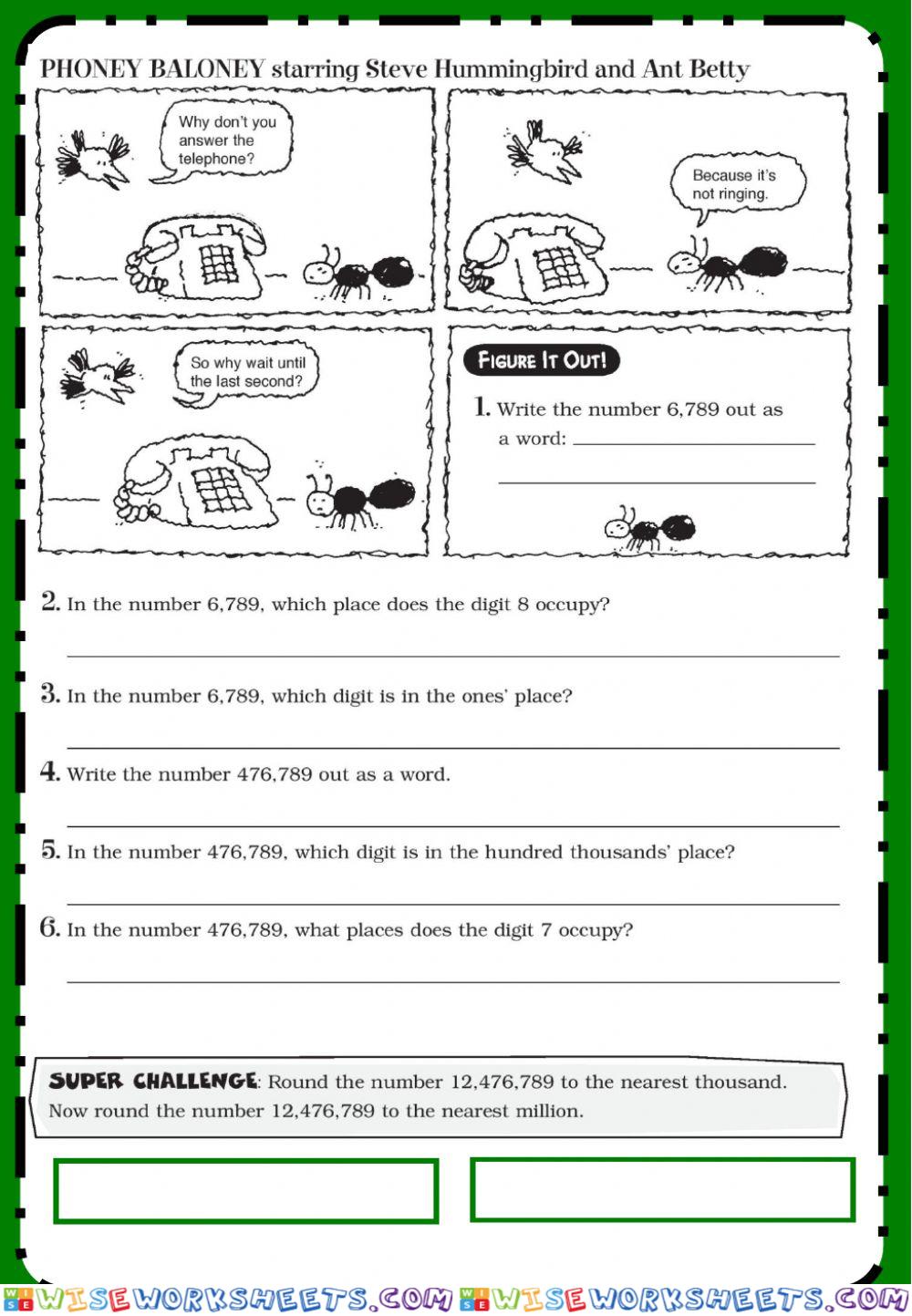 worksheet