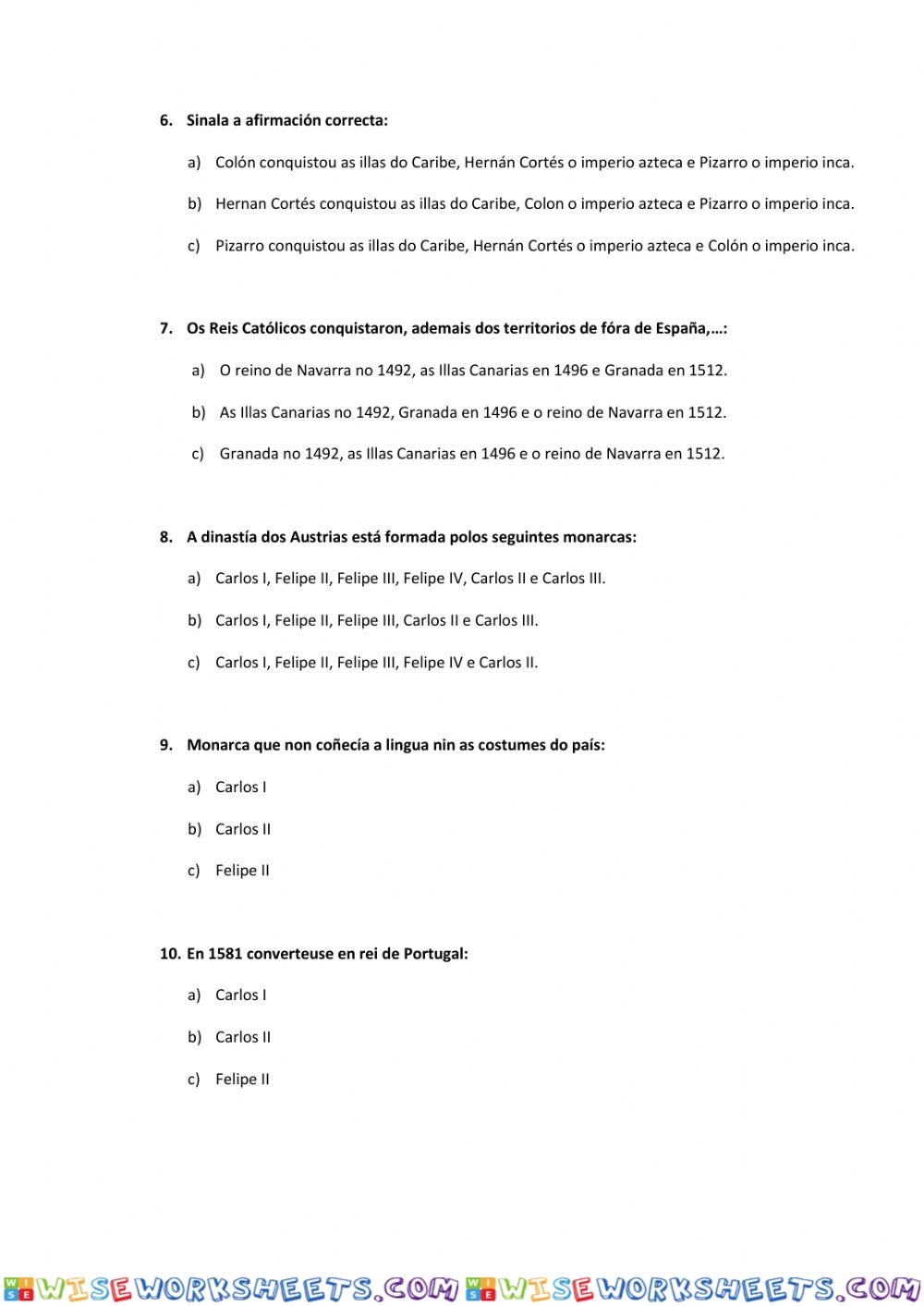 worksheet