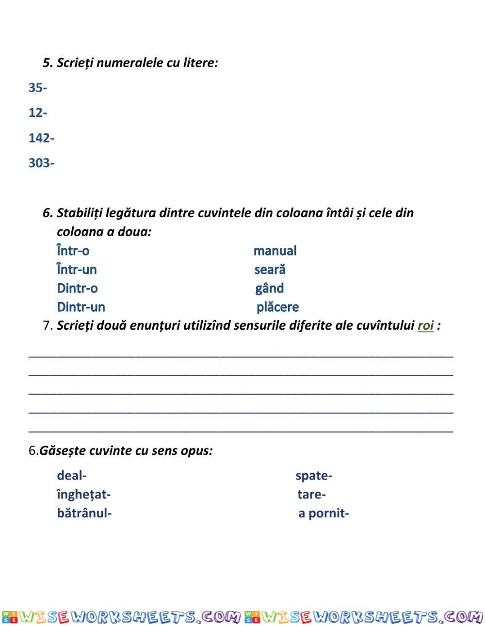 worksheet