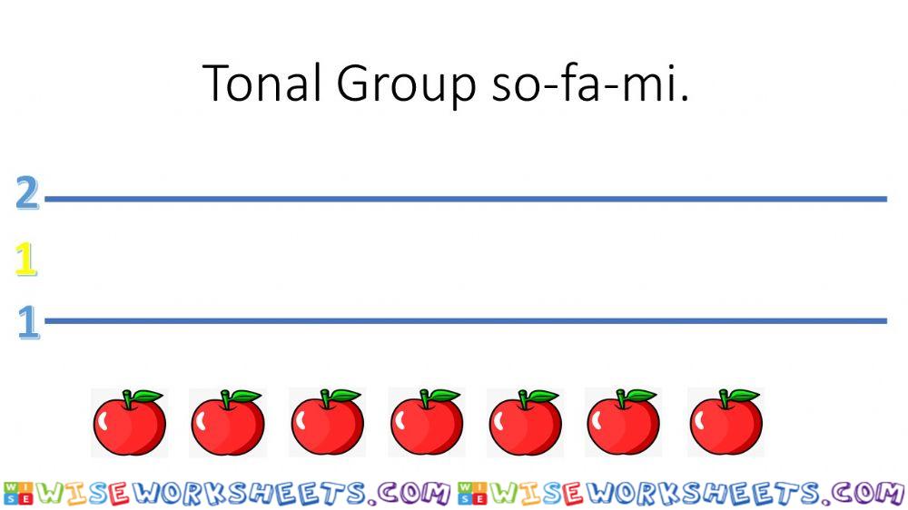 Tonal group so-fa-mi