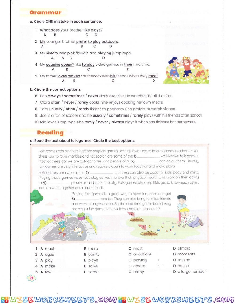 worksheet