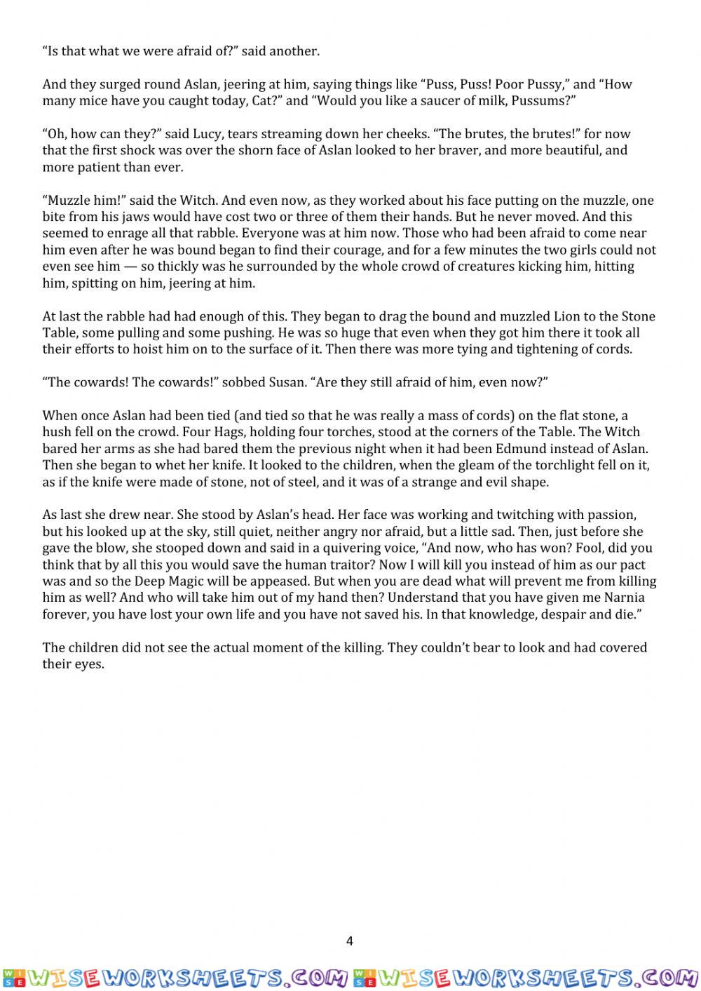worksheet