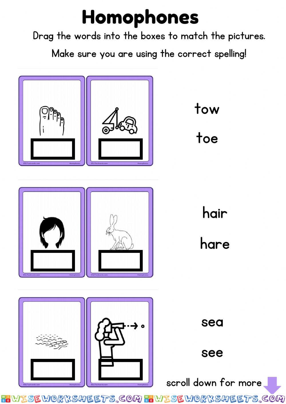 Homophones