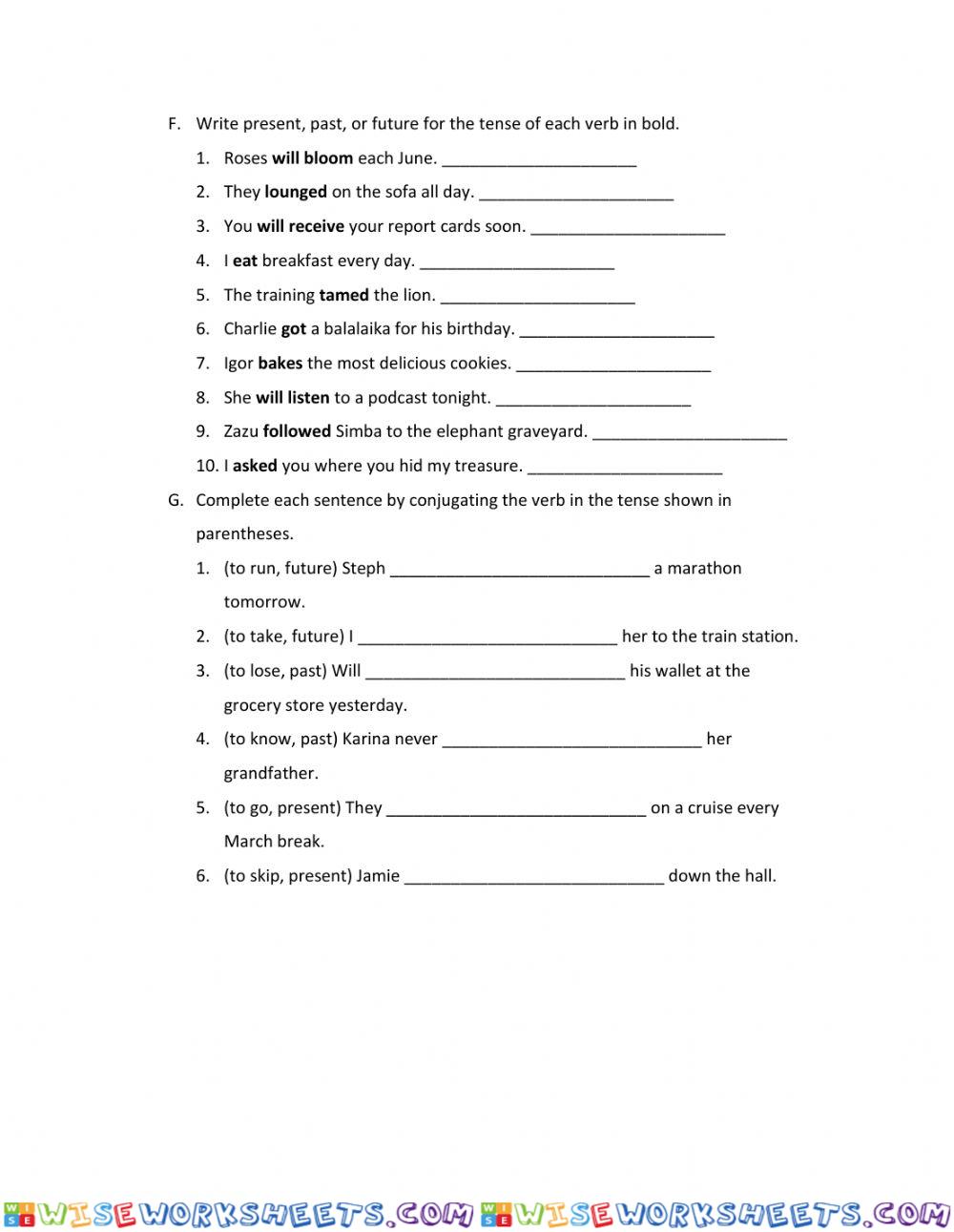 worksheet