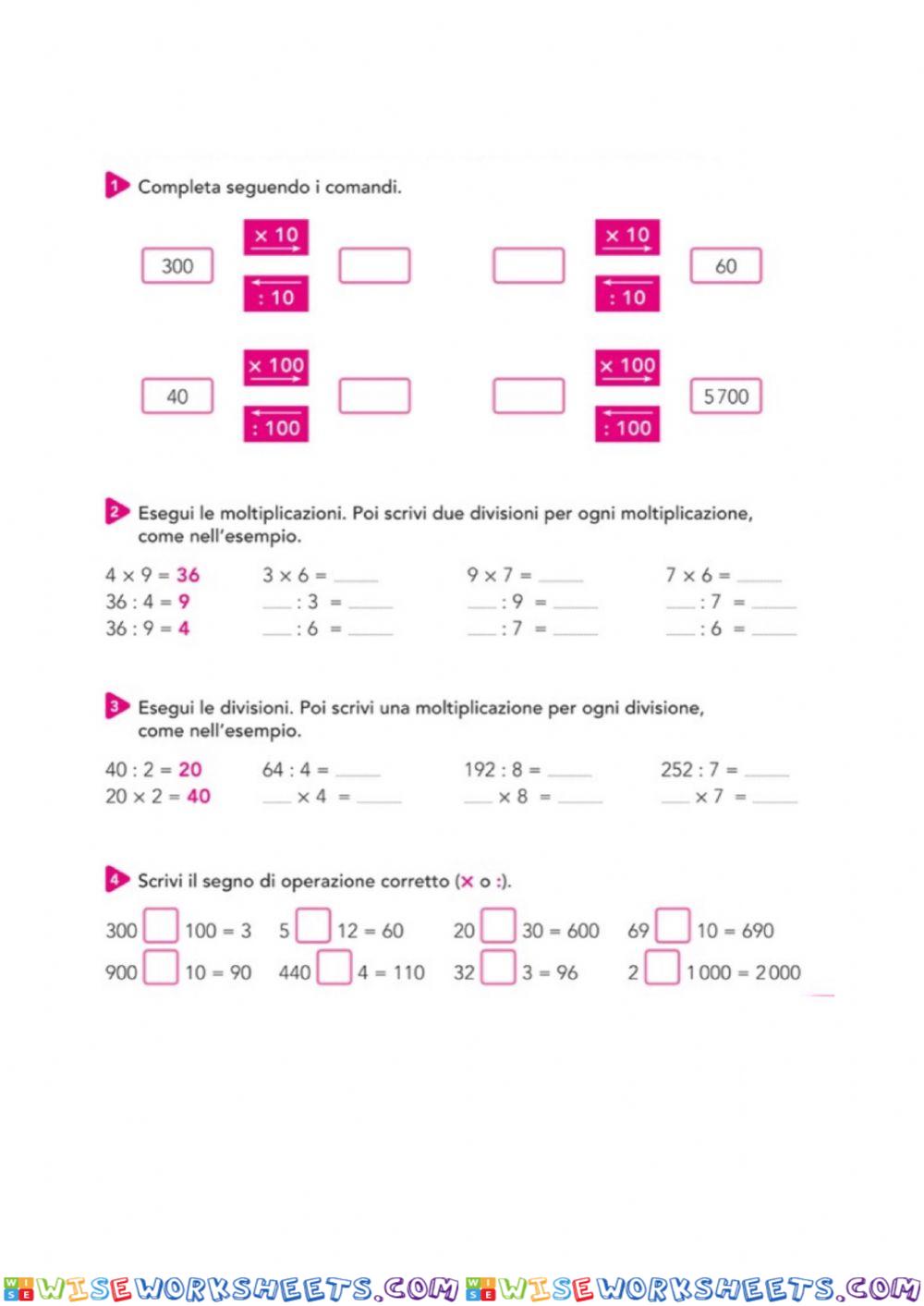 worksheet