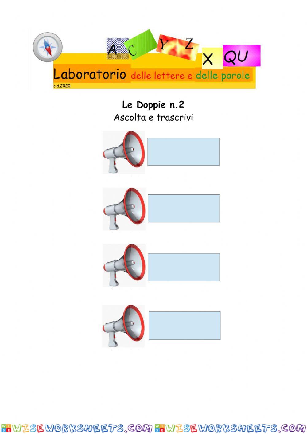 Dettato : Doppie n.2