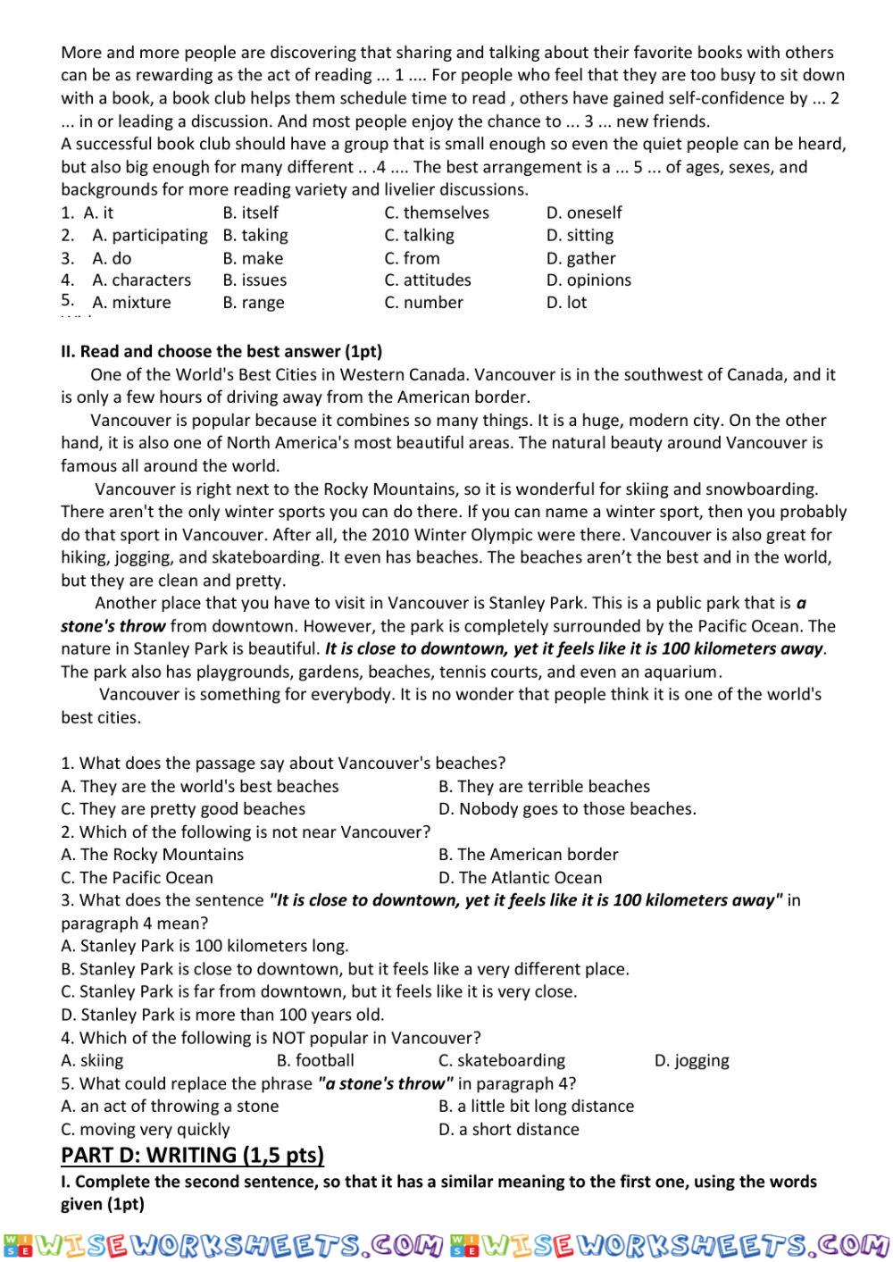 worksheet